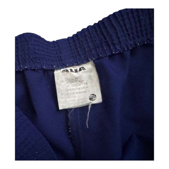 ALIA Womens Size 16 Blue 100% Polyester Pull On High Rise Pants 27" Inseam - Picture 4 of 4